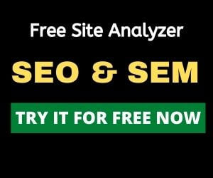 SEMRush free site analyzer